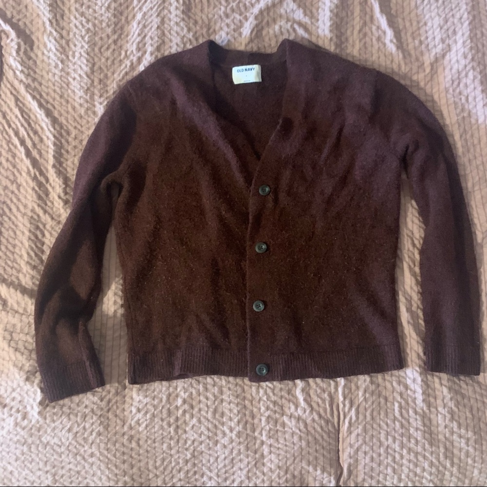 Deep Maroon Cardigan